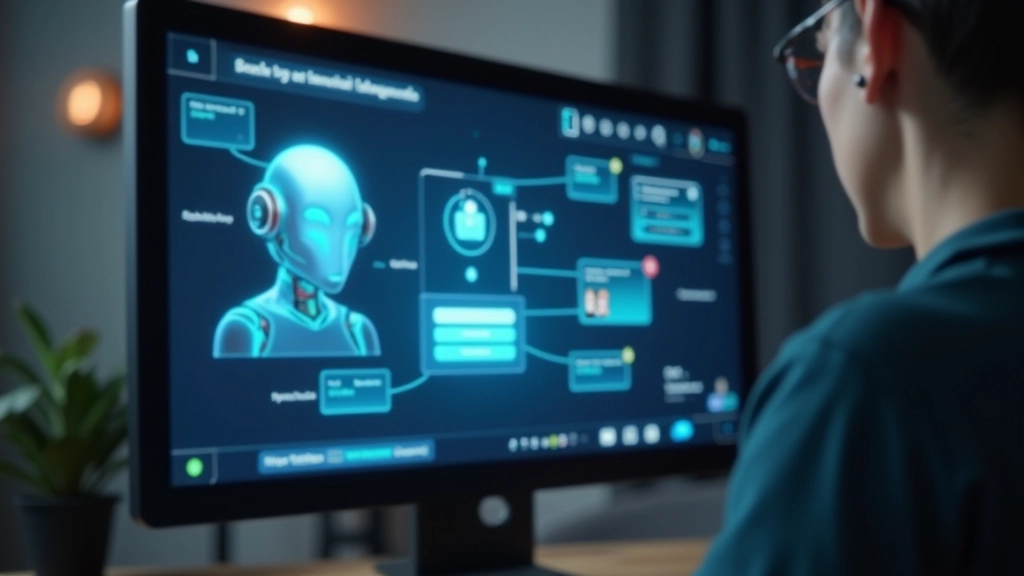 Chatbot interfeisa ekrāns ar AI palīgu, kas atbild uz bankas klientu jautājumiem