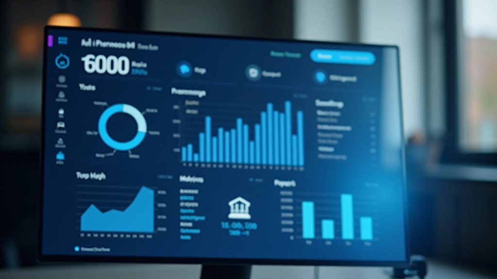 Tiešsaistes finanšu platformas interfeiss ar grafikiem un datu analīzei